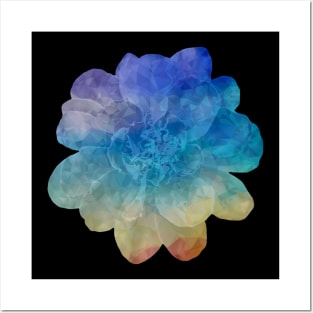 Rainbow crystal flower Posters and Art